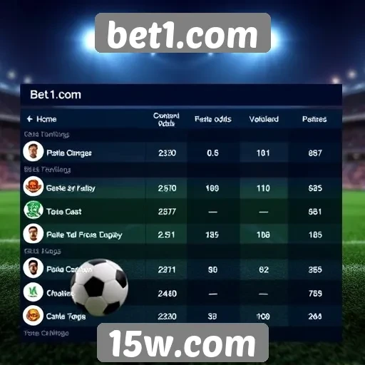 Comparação de odds entre bet1.com e concorrentes